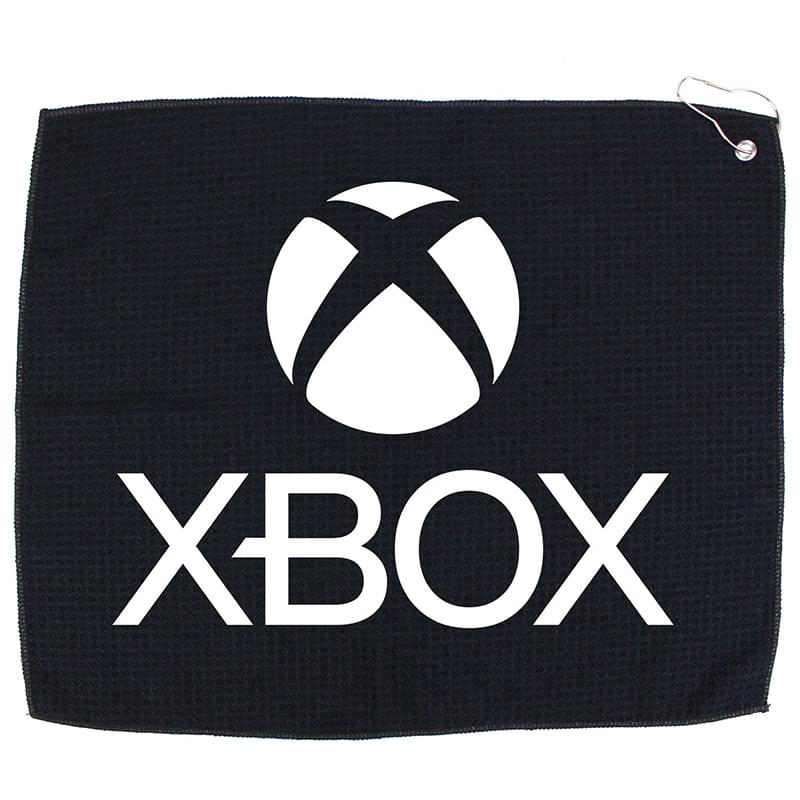 15" X 18" RPET Waffle Golf Towel with Hook & Grommet