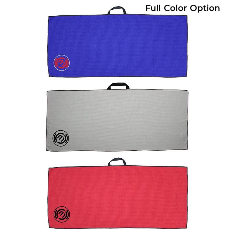 17" X 40" RPET Waffle Caddy Golf Towel