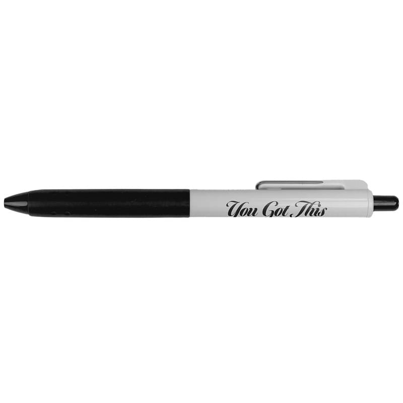 Recycled 2-tones Pen With Long Soft Grip