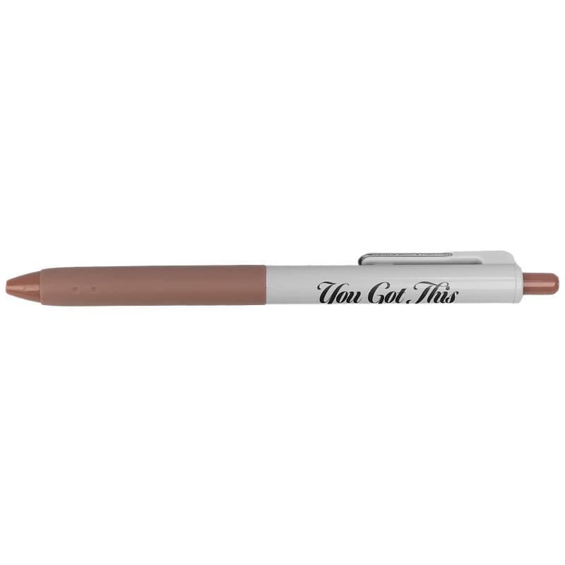 Recycled 2-tones Pen With Long Soft Grip