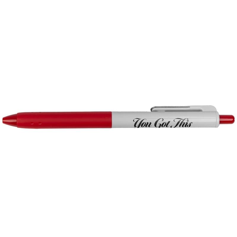 Recycled 2-tones Pen With Long Soft Grip