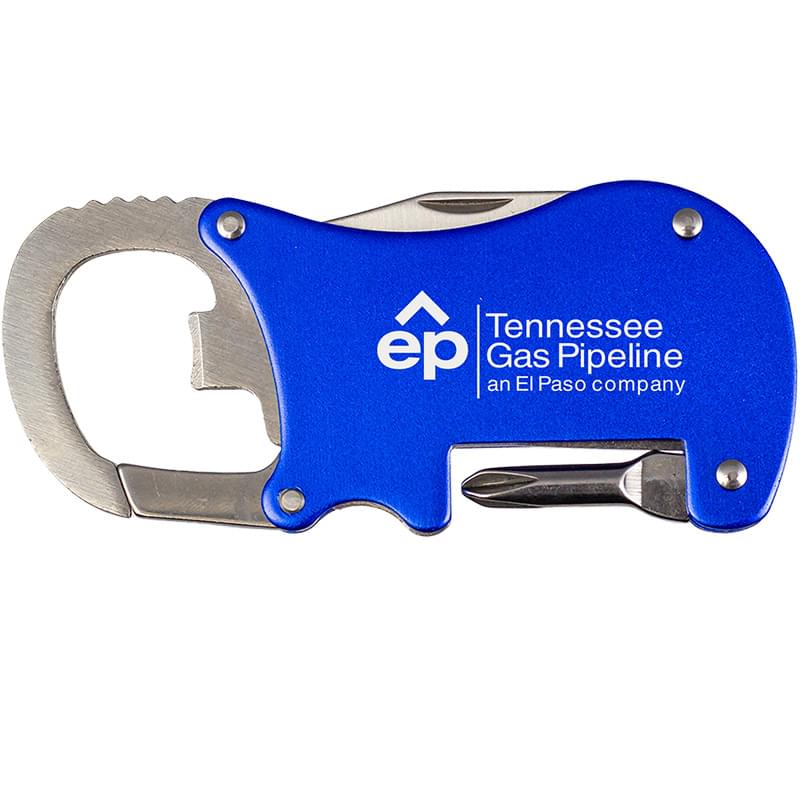 Bottle Opener Carabiner With Screwdriver & Knife