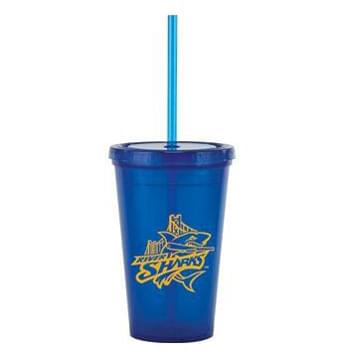 Bolero 16 oz Tumbler with Straw