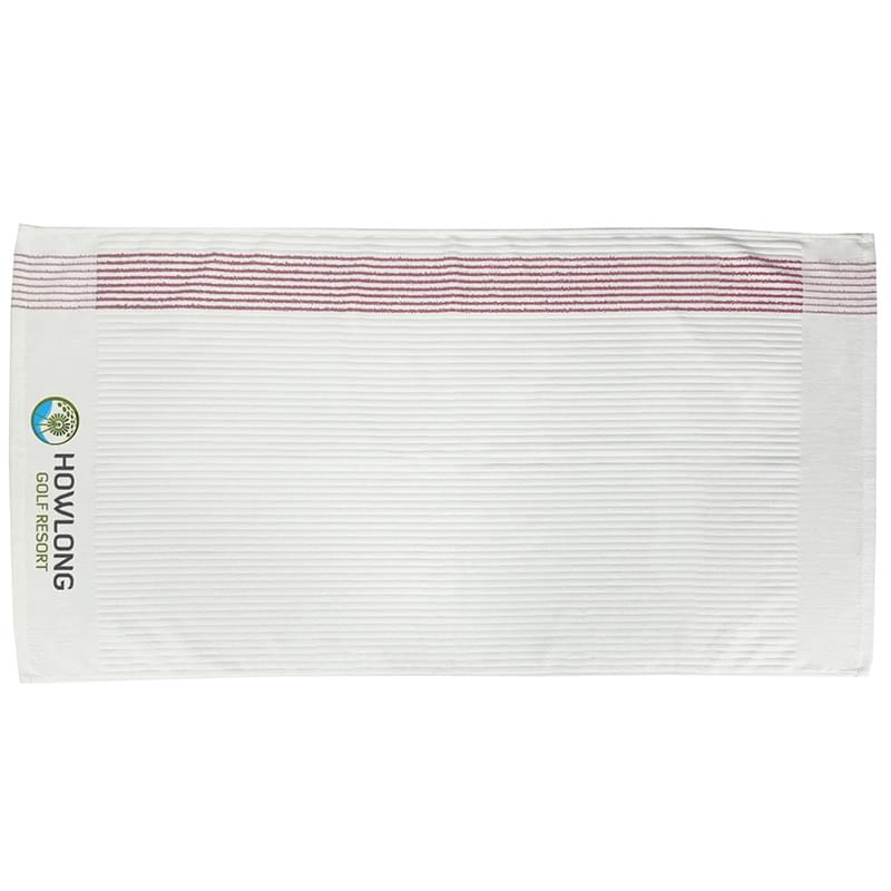 100% Recycled Polyester Ribbed Caddy and Gym Towel 