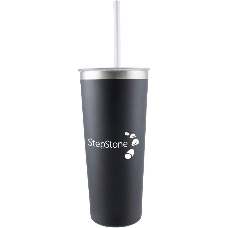 23 oz Double Wall Stainless Bottle with Straw