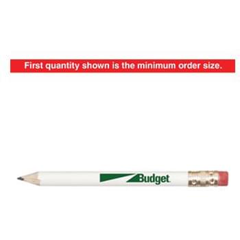 Round Wooden Golf Pencil with Eraser