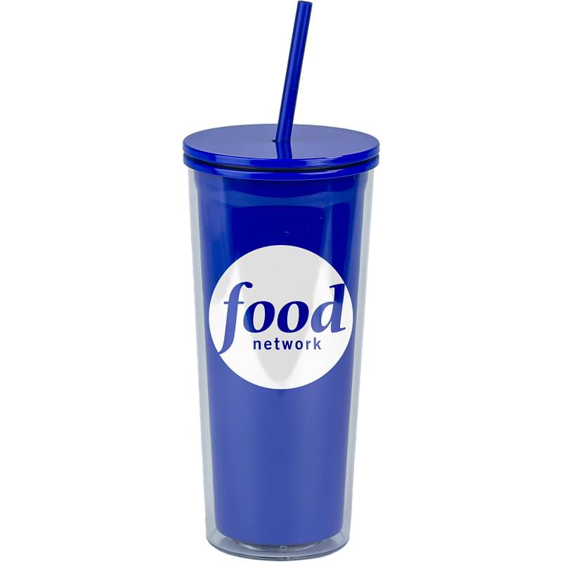 24 Oz Recycled Double-wall Plastic Tumbler