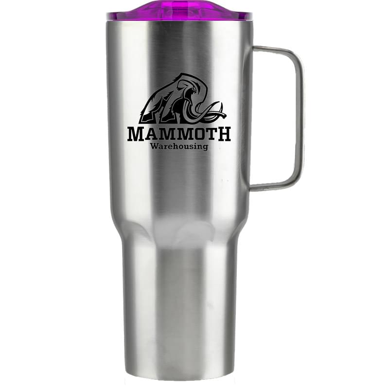 Mammoth Silver Tumbler With Colored Lid