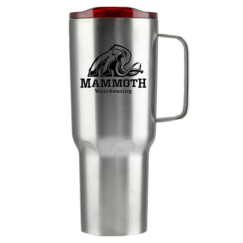 Mammoth Silver Tumbler With Colored Lid