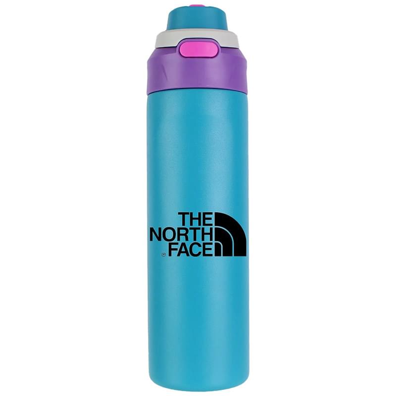 24 oz Double-Wall Stainless Steel Bottle with 2-in-1 Lid