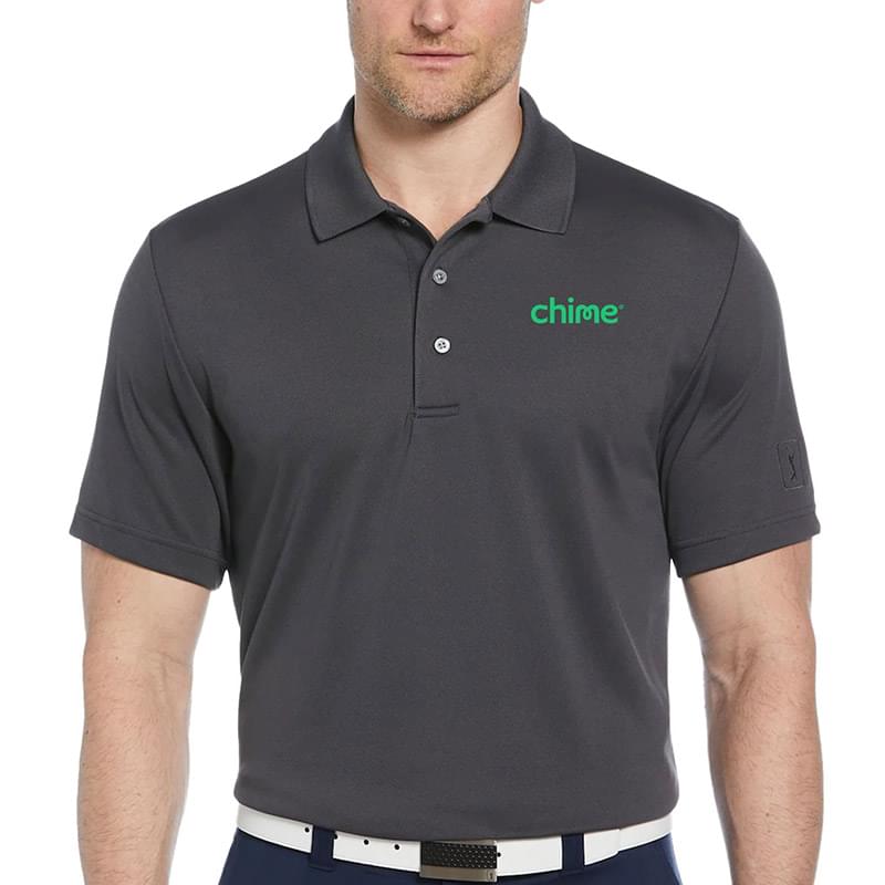 PGA Tour Men's AirFlux Solid Polo 