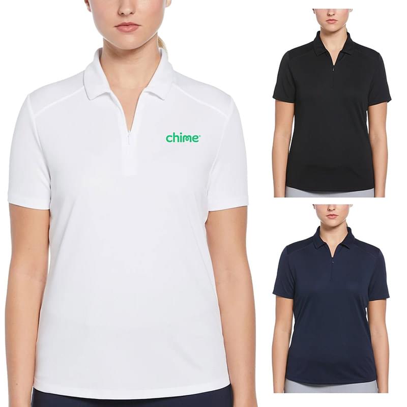 PGA Tour Women's AirFlux Solid Polo 