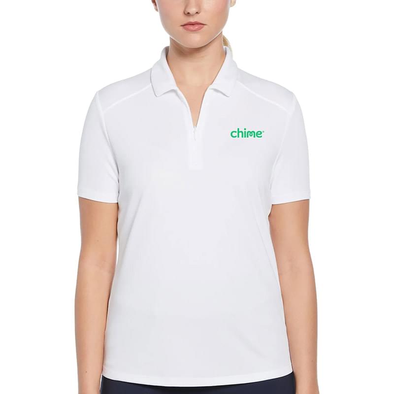 PGA Tour Women's AirFlux Solid Polo 