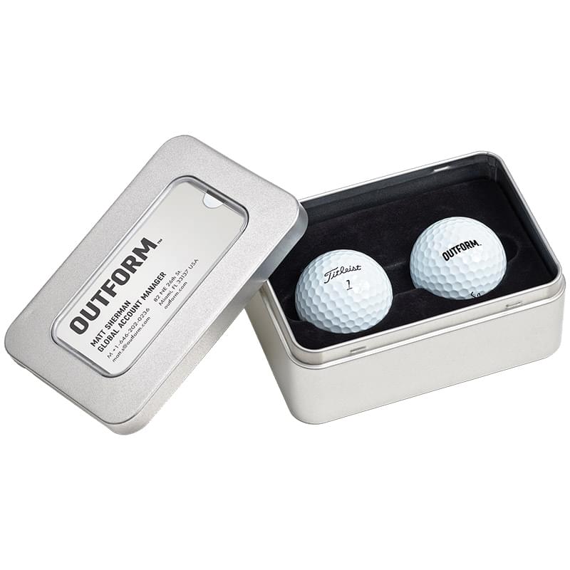 Titleist Prov1 2-ball Business Card Tin