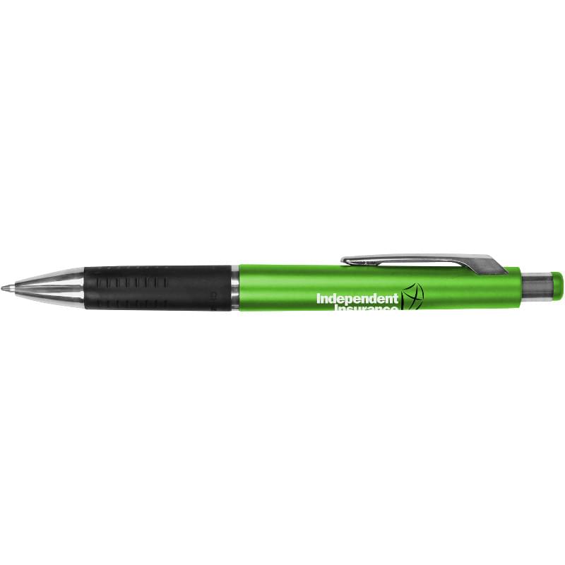 Reward Metallic Pen w/ Black Gripper