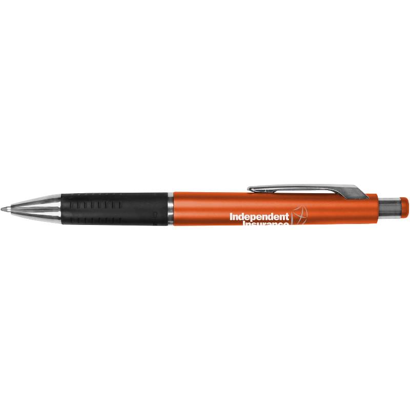 Reward Metallic Pen w/ Black Gripper