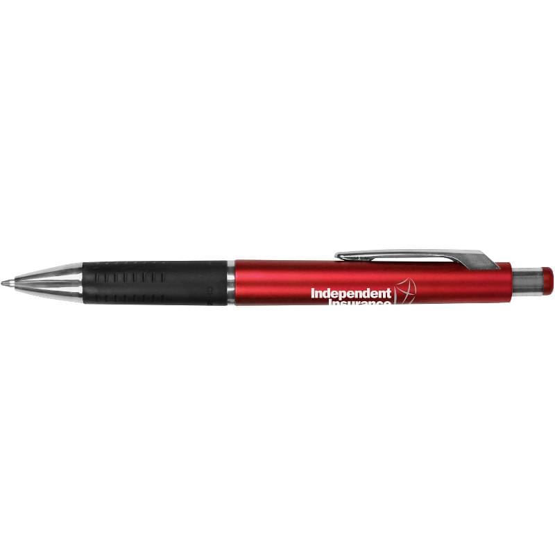 Reward Metallic Pen w/ Black Gripper