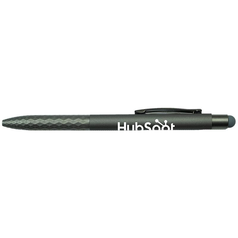 Soft Touch Aluminum Stylus Pen W/ Plastic Grip