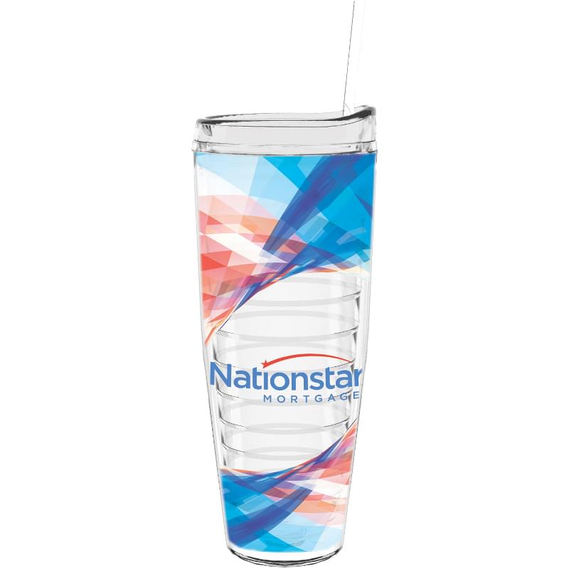 26 oz Made In The USA Tumbler w/ Lid & Straw