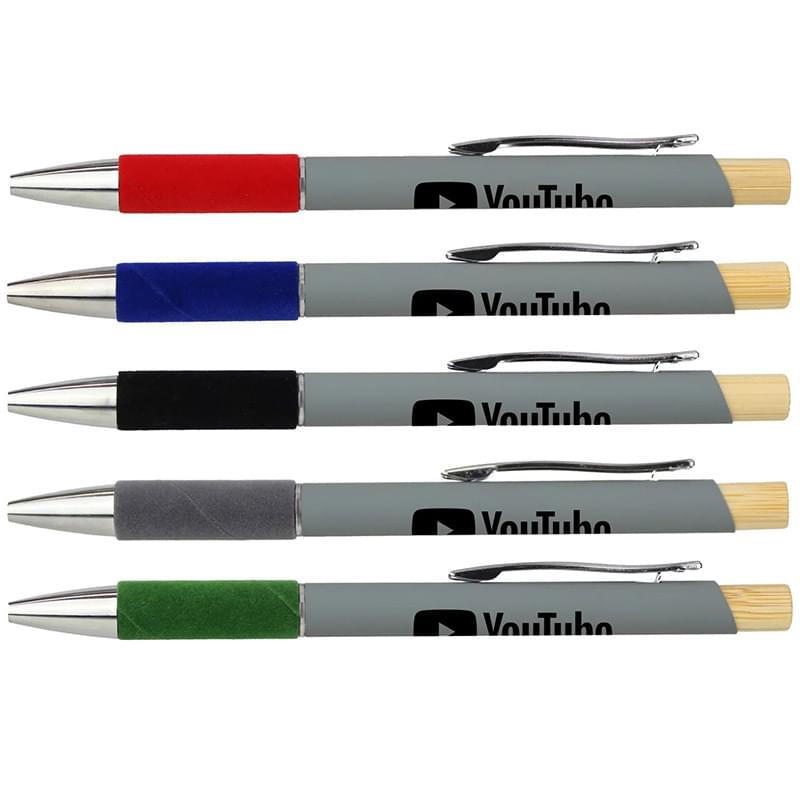 Recycled Aluminum Pen Featuring a Velvet Grip