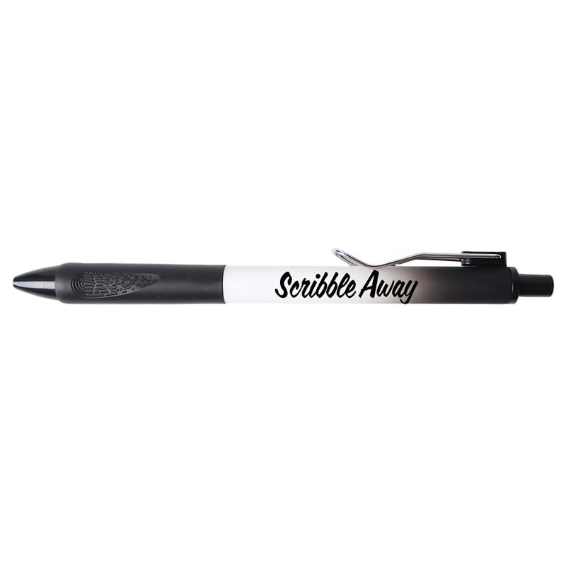 Recycled Ombre Pen With A Rubber Grip & Metal Clip