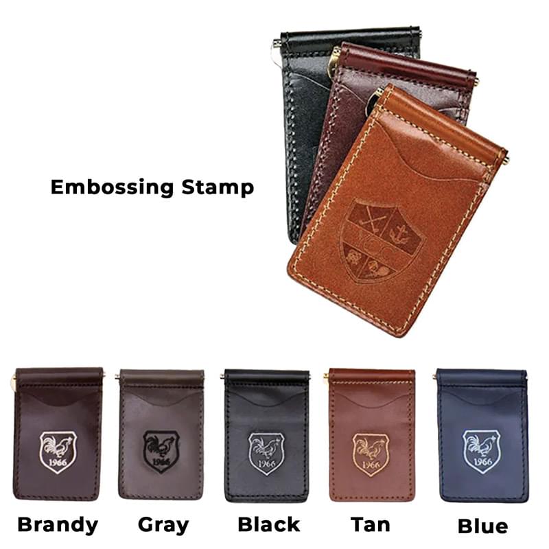 YRI Designs Leather Money Clip 
