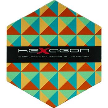 Hexagon Shape Soft Mouse Pad 7.38"x 8.52"x 0.125"