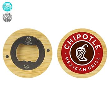 Magnetic Bamboo Bottle Opener