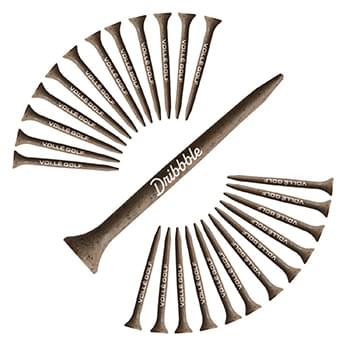 Volle Golf Coffee Golf Tees 25 Ct
